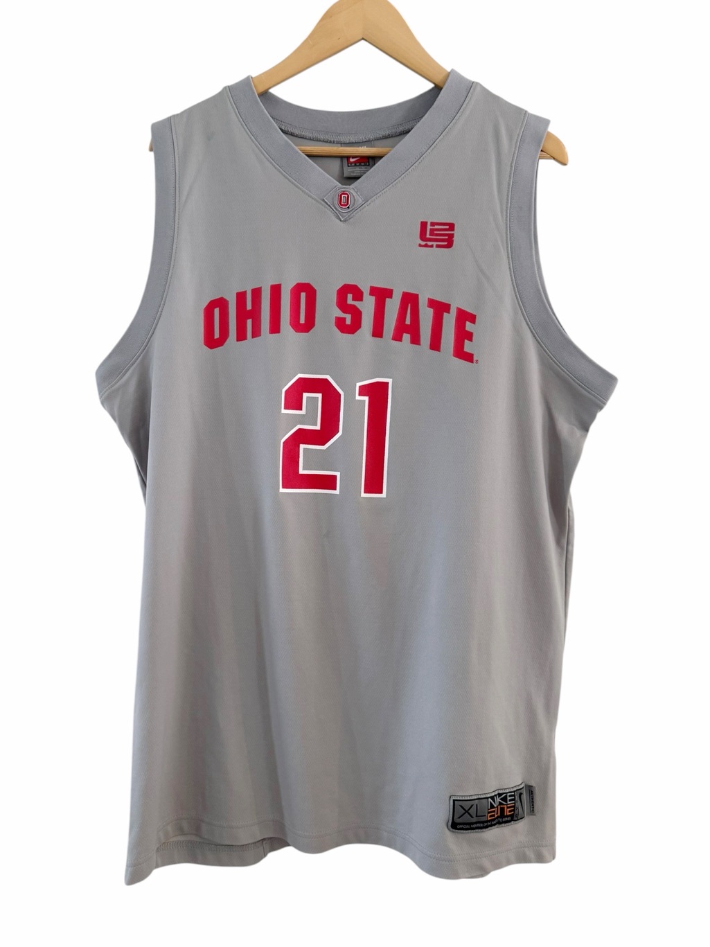 Nike Ohio State Basketball Jersey Grey Buckeyes Size Xl Men’s #21